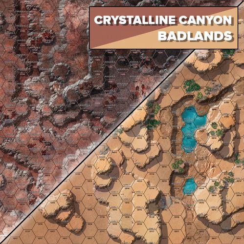 BattleTech: Battle Mat - Crystalline Canyon/Badlands
