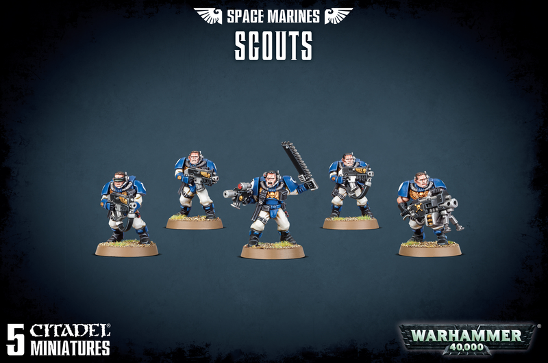 Warhammer 40K: Space Marine Scouts With Sniper Rifles