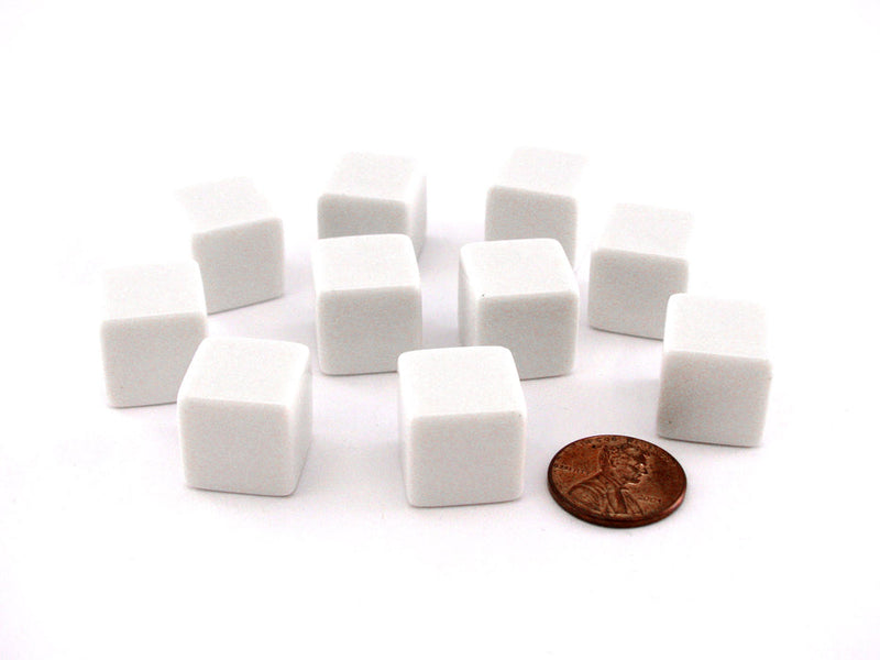 Blank Dice: Opaque D6 White (10)