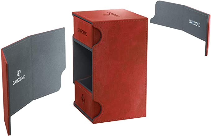 Gamegenic: Watchtower 100+ Card Convertible Deck Box- Red
