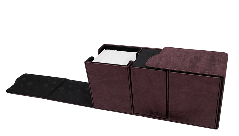 Ultra PRO: Alcove Vault Deck Box: Suede Collection - Ruby