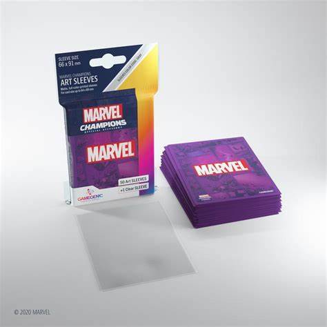 GameGenic Art Sleeves: Marvel Champions- Marvel Purple