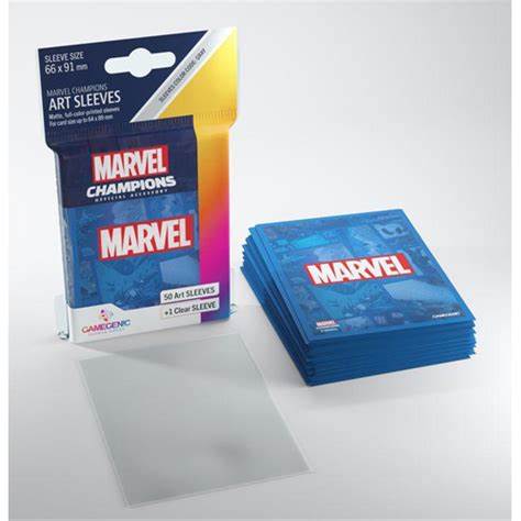 GameGenic Art Sleeves: Marvel Champions- Marvel Blue