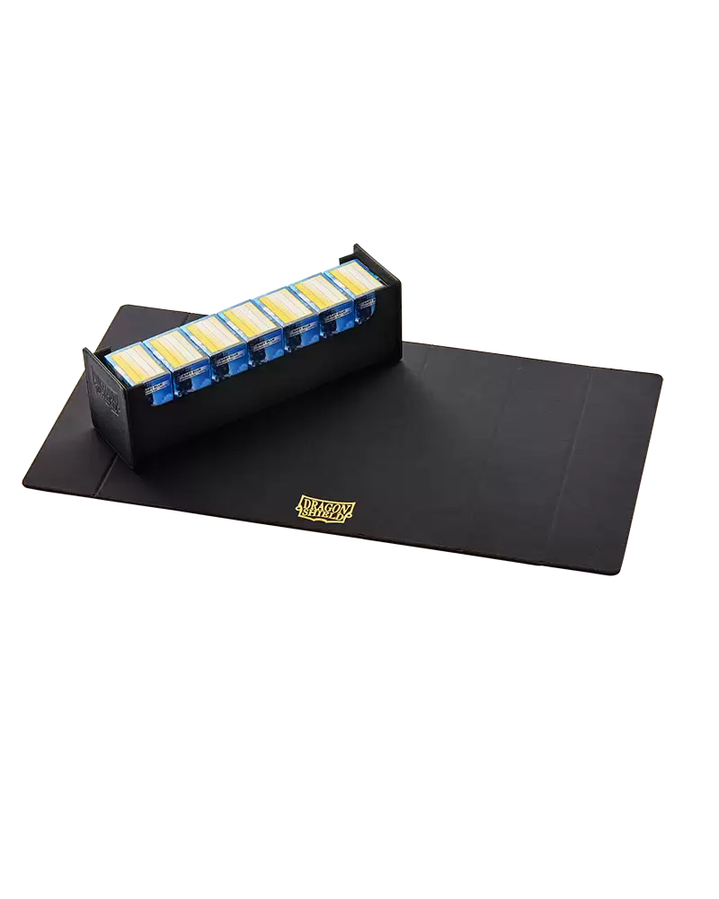 Dragon Shield: Magic Carpet Deck Tray & Playmat- Black/Black