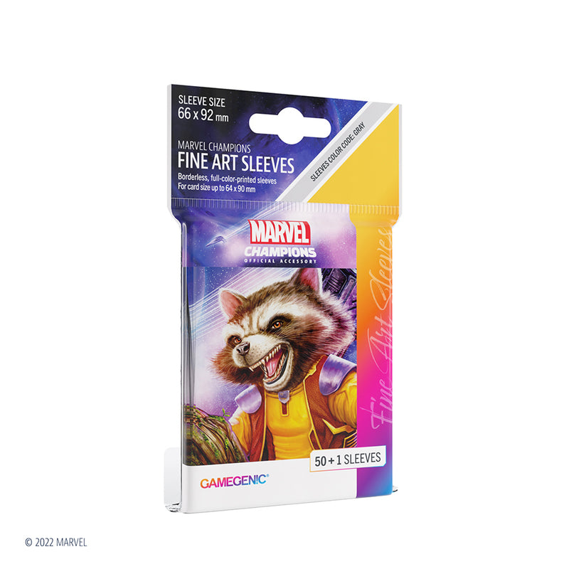 GameGenic Art Sleeves: Marvel Champions -- Rocket Raccoon