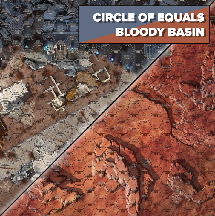 BattleTech: Strana Mechty Battlemat- Circle of Equals/Bloody Basin